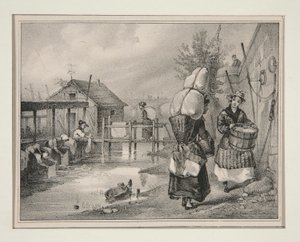 Wäscherinnen von Paul Gavarni