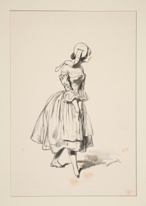 Rotkäppchen. Kapuze aus Wolle oder Samt. von Paul Gavarni