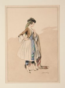Kostüm von Gavarni, ausgeführt von Moreau