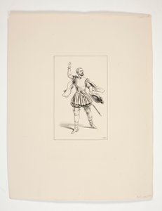 Kostüm von Marcel, gespielt von Levasseur von Paul Gavarni