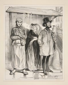 Zwischen zwei Feuern von Paul Gavarni