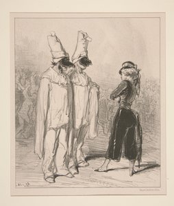 Und eure armen Frauen? Schreckliche Bettler! von Paul Gavarni