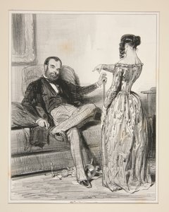 Fortune, das ist nicht wahr, du hast nicht bei Großmutter zu Abend gegessen... von Paul Gavarni