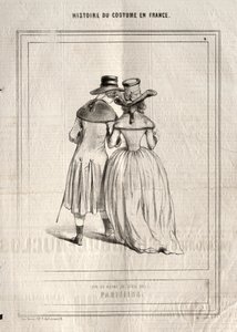 Histoire du Costume en France: Parisiens, 1843 von Paul Gavarni