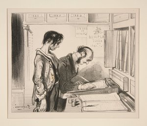 Er verkauft sein Leben, um zu leben. von Paul Gavarni