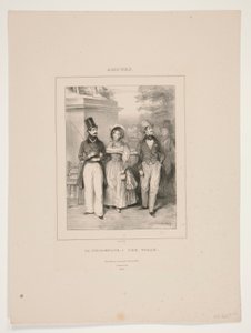 Der Spaziergang von Paul Gavarni