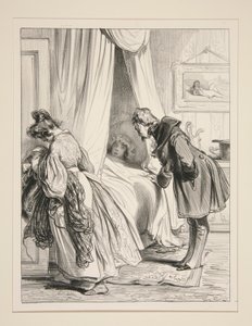 LE LENDEMAIN DU BAL Oh! mon cher, une fievre! une agitation von Paul Gavarni