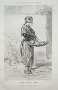 Die Zitronenhändlerin von Paul Gavarni