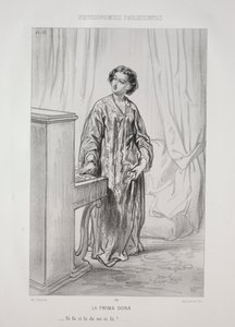 Die Prima Dona von Paul Gavarni