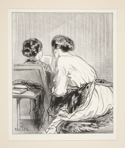 "Platonische Liebe..." Das ist eine Pose! von Paul Gavarni