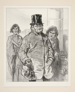 Die Rückkehr vom Markt von Paul Gavarni