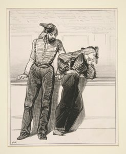 Les Debardeurs - Nr. 54 - Reiten von Paul Gavarni