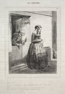 Les Lorettes, 1842 von Paul Gavarni