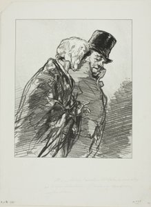 Les Lorettes vieillies: ...Et à ce bal des Variétés, Adolphe... von Paul Gavarni