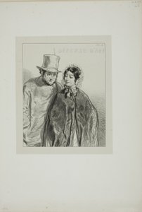 Masken und Gesichter: Herr Pipanthoud, vous ni affichez von Paul Gavarni