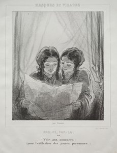 Masken und Gesichter von Paul Gavarni