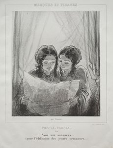 Masken und Gesichter von Paul Gavarni