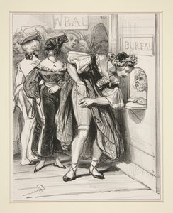 Nr. 1 - Ein Reiter und eine Dame... Fünfzehn Sous. von Paul Gavarni