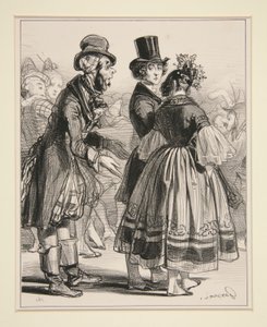 Nr. 6 - Der Karneval - Prete un peu la voleuse von Paul Gavarni