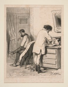 Orestes und Pylades wären gerne gestorben von Paul Gavarni