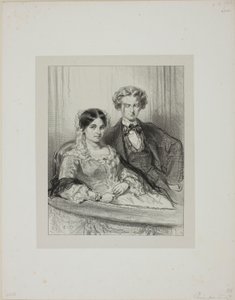 Par-ci, par-là: Phèdre im Théâtre-Français... von Paul Gavarni