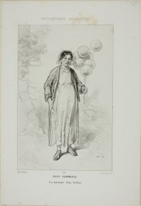 Pariser Physiognomien: Kleiner Handel. Das Wechselgeld eines Ballons. von Paul Gavarni