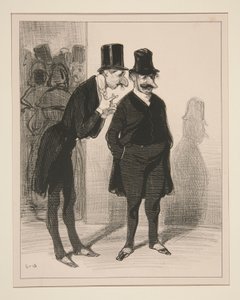 Wer zum Teufel könnte das sein? von Paul Gavarni