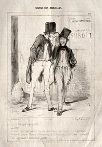 Rückseite der Medaillen von Paul Gavarni