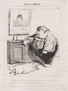Rückseite der Medaillen von Paul Gavarni