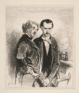 Wissen Sie, mein lieber Beauminet, dass Madame heute Abend eine sehr hübsche Toilette hat! von Paul Gavarni
