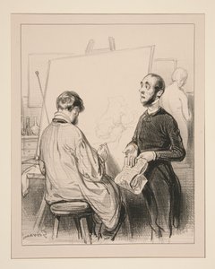 ...Wenn die Kunst edel ist, ist die Kritik heilig... von Paul Gavarni