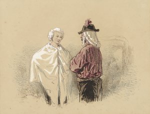 Zwei Männer im Gespräch von Paul Gavarni