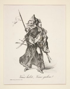 Alte Uniformen, alte Streifen! von Paul Gavarni