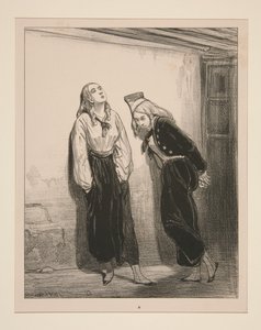 ...wie nichts ins Gefängnis geworfen... von Paul Gavarni