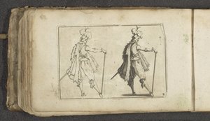 Schauspieler mit gefiederter Mütze, in zweifacher Ausführung von Paul Göttich