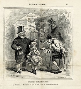 Illustration von Hadol (1835-1875) in Le Charivari