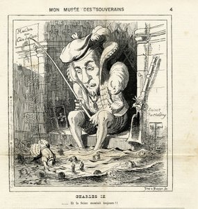 Karikatur von Karl IX in Le Charivari von Paul Hadol