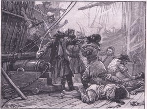 Zollkutter fangen ein amerikanisches Schmugglerschiff