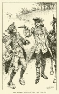 Der Goldene Bauer und der Kesselflicker (Gravur) von Paul Hardy