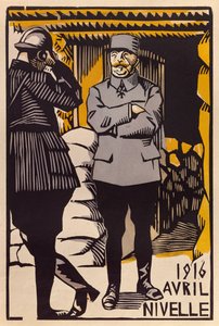 General Nivelles Offensive während der Schlacht von Verdun, April 1916 von Paul Hermann