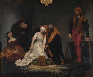 Die Hinrichtung von Lady Jane Grey, 1833 von Paul Delaroche