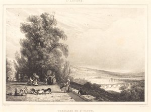 Terrasse von St. Cloud von Paul Huet