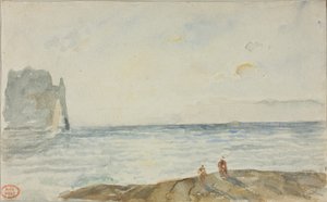 Ansicht von Étretat von Paul Huet