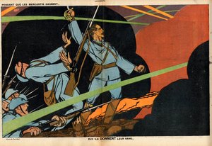 La Baionnette, Satirisch in Farben von Paul Iribe