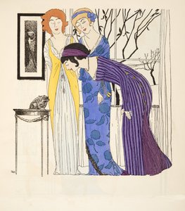 Drei Empire-Kleider aus Les Robes de Paul Poiret, veröffentlicht 1908