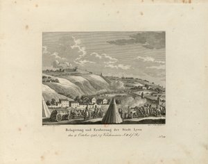 Belagerung und Einnahme der Stadt Lyon: 9. Oktober 1793, 1816-1818 von Paul Jacob Laminit