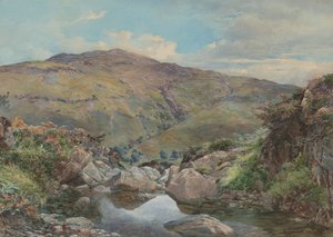 Kopf von Loch Lomond, mit Ben Lomond in der Ferne