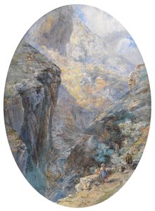 In der Nähe von Amalfi, La Vallée des Moulins, 1864 von Paul Jacob Naftel