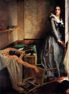 Charlotte Corday nach dem Mord an Marat, 1861 von Paul Jacques Aimé Baudry