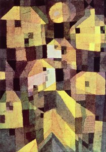 Abstrakte Komposition von Häusern von Paul Klee